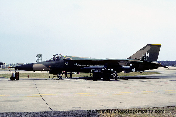 USAF 48 TFW 493 TFS General Dynamics F-111F Aardvark 70-2404/LN at RAF Lakenheath (1980)