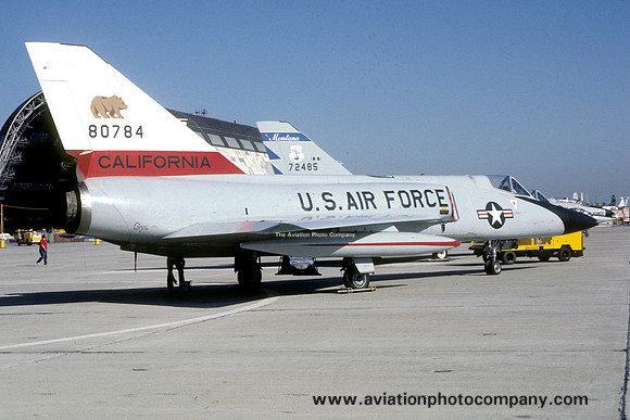 USAF California ANG 194 FIS Convair F-106A Delta Dart 58-0784 at NAS Moffett Field (1980)