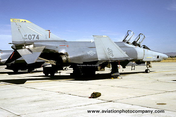 USAF Idaho ANG 190 TRS McDonnell RF-4C Phantom 64-1074 (1991)
