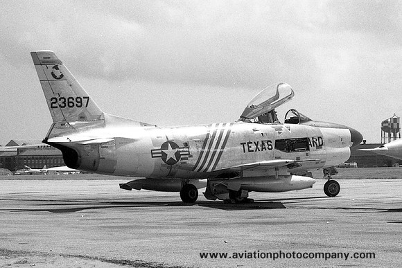 USAF Texas ANG 111 FIS North American F-86D Sabre 52-3697 (1959)