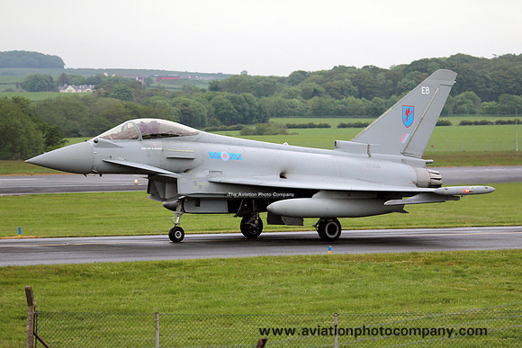 RAF 6 Squadron BAE Typhoon FGR.4 ZK304/EB at Prestwick (2012)
