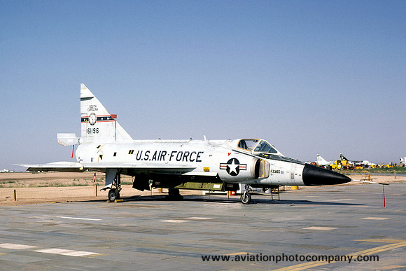 USAF South Carolina ANG Convair F-102A Delta Dagger 56-1196 at MASDC Davis Monthan (1978)