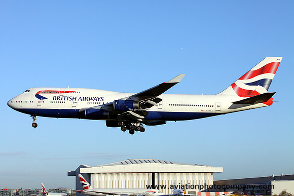 British Airways Boeing 747-400 G-BNLE at London Heathrow (2013)