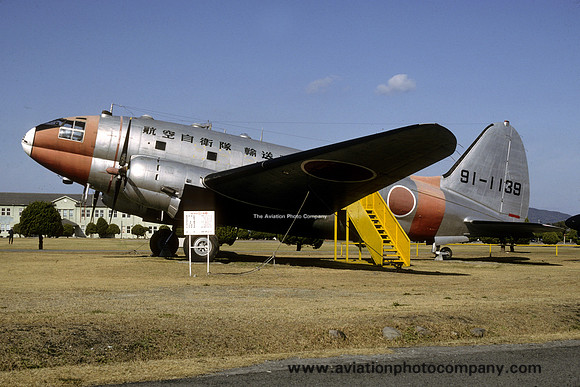 JASDF Curtiss C-46D 91-1139 displayed at Miko (1991)