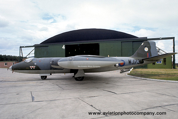 RAF 231 OCU English Electric Canberra B.2 WJ731 at RAF Lossiemouth (1977)
