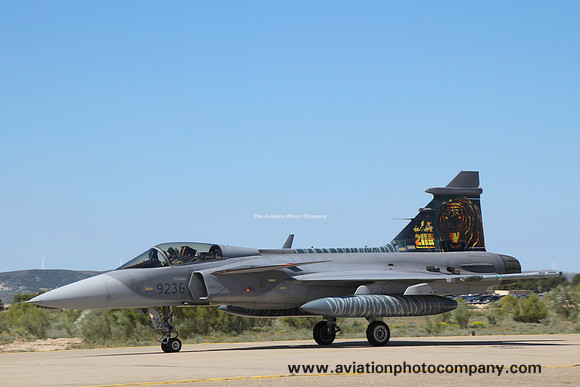 Czech Air Force 211 TL SAAB JAS-39C Gripen 9236 at the NATO Tiger Meet Zaragoza (2016)