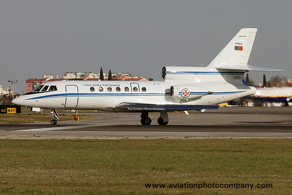 Portuguese Air Force Esq 504 Dassault Falcon 50 17403 at Lisbon IAP (2023)