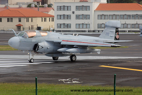 US Marines VMAQ-4 Grumman EA-6B Prowler 163398/RM-06 at Lajes (2016)