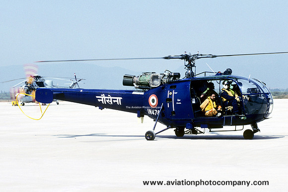 Indian Navy 321 Squadron HAL Chetak/Sud Alouette III IN478 (2006)