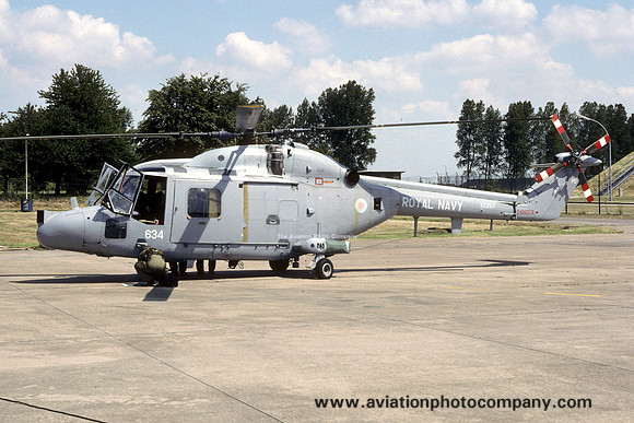 Royal Navy 702 Squadron Westland Lynx HAS.3 XZ257/PO634 (1990)