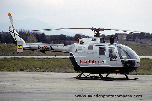 Spanish Guardia Civil Bolkow Bo105 HU.15-86/09-114 (1986)