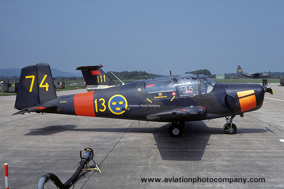 Swedish Air Force F13 SAAB Safir Sk50C 50086/74 (1986)