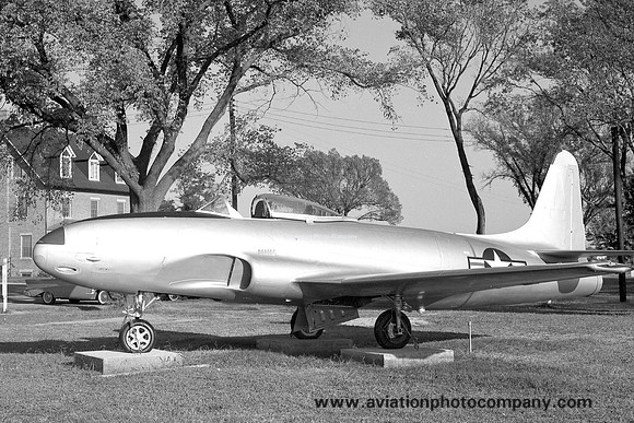 USAF Lockheed F-80A 45-8683 displayed at Langley AFB (1959)