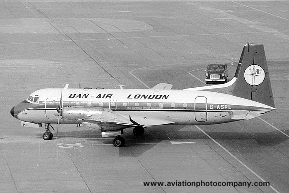 Dan Air London Hawker Siddeley HS.748 G-ASPL (1977)