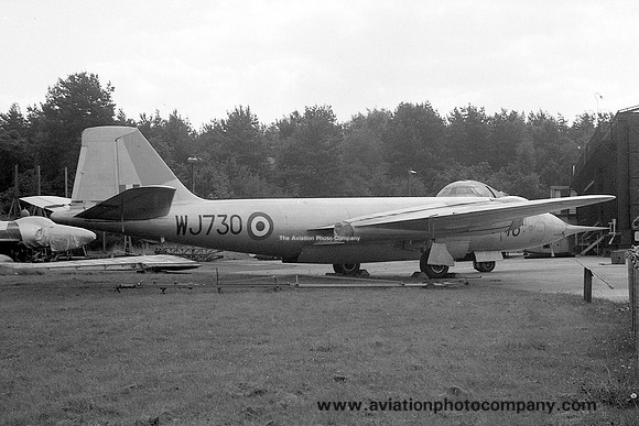 RAF ETPS English Electric Canberra B.2 WJ730 at Farnborough (1962)
