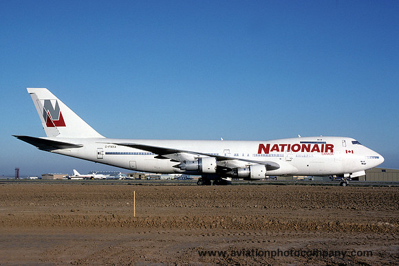 Nationair Boeing 747 C-FNXA Stored at Mojave (1993)