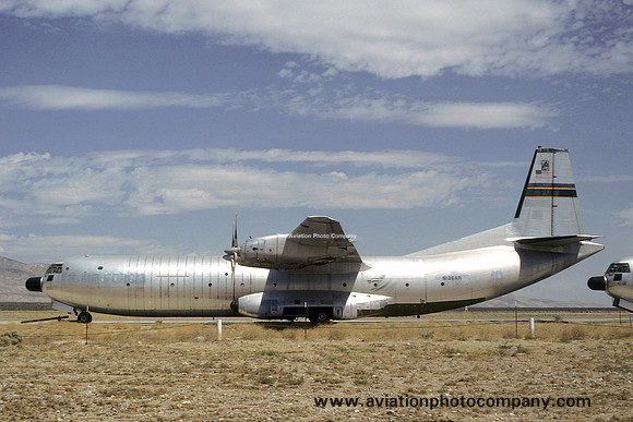 Douglas C-133A Cargomaster N136AR at Mojave (1977)