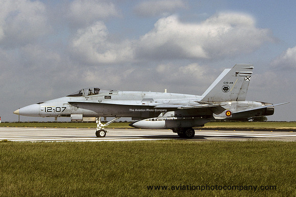 Spanish Air Force Ala 12 McDonnell Douglas EF-18A Hornet C.15-45/12-07 at RAF Waddington (2004)