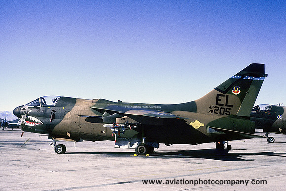 USAF 23 TFW 74 TFS LTV A-7D Corsair 72-205/EL at Nellis AFB (1980)