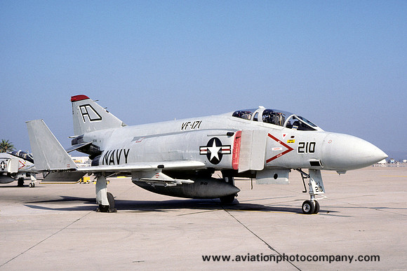US Navy VF-171 McDonnell F-4S Phantom 155792/AD-210 (1980)