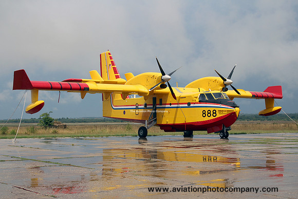 Croatian Air Force PPE Canadair CL-415 888 at Zadar (2014)