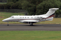 NetJets Transportes Aereos Embraer Phenom 300 CS-PHF at Prestwick (2024)