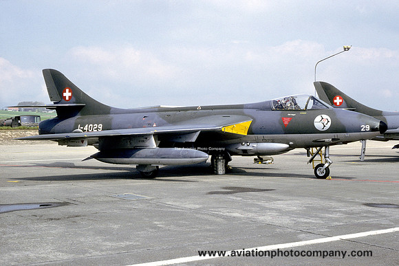 Swiss Air Force Patrouille Suisse Hawker Hunter F.58 J-4029 (1989)