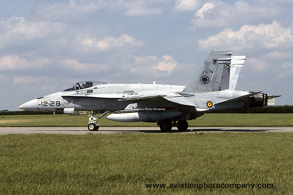 Spanish Air Force Ala 12 McDonnell Douglas EF-18A Hornet C.15-70/12-28 at RAF Waddington (2004)