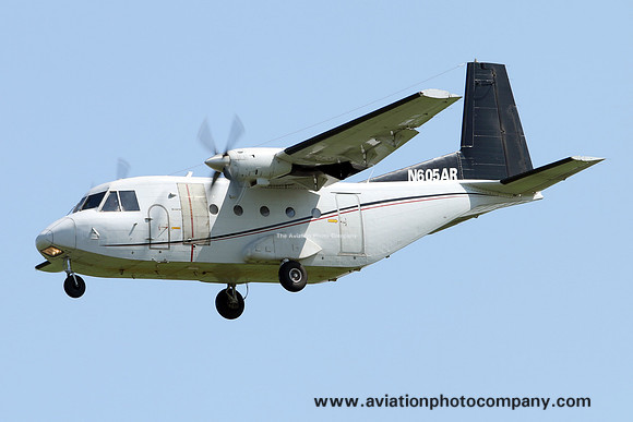 EP Aviation CASA C212-200 N605AR at Prestwick (2016)