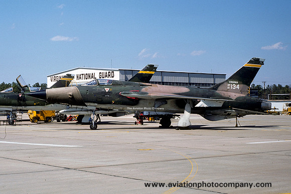 USAF Virginia Air National Guard 149th Tactical Fighter Squadron Republic F-105D 61-0314 (1976)