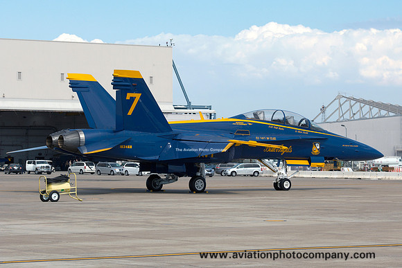 US Navy Blue Angels McDonnell Douglas F/A-18B Hornet 163468/7 at MCAS Miramar (2011)