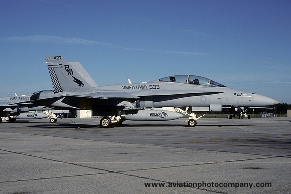 US Marines VMFA(AW)-533 McDonnell Douglas F/A-18D Hornet 164878/BM-407 (2000)