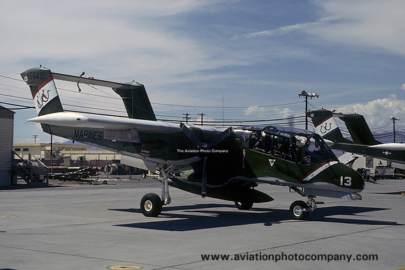 US Marines VMO-2 North American OV-10A Bronco 155491/UU-13 at Nellis AFB (1979)