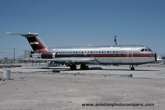 Ex US Air BAC 111-204AF N1115J at Las Vegas (1991)