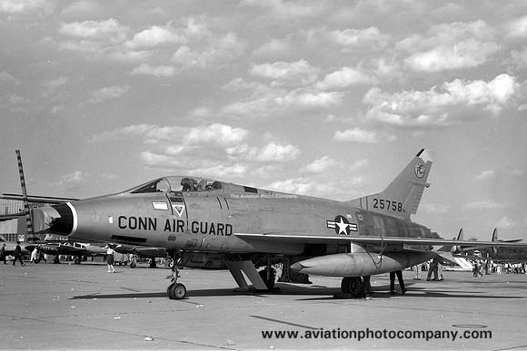 USAF Connecticut ANG 118 FIS North American F-100A Super Sabre 52-5758