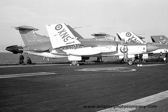 Royal Navy Blackburn Buccaneer S.2 XN975 on board HMS Hermes (1966)