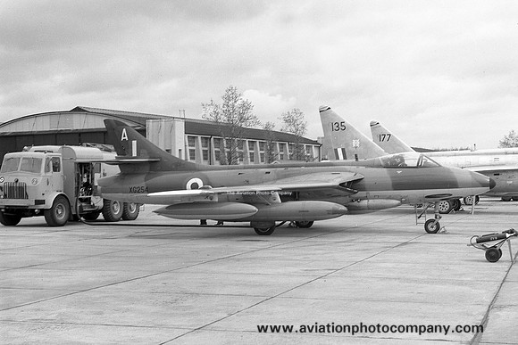 RAF 4 Squadron Hawker Hunter FGA.9 XG254/A at RAF Leuchars (1970)