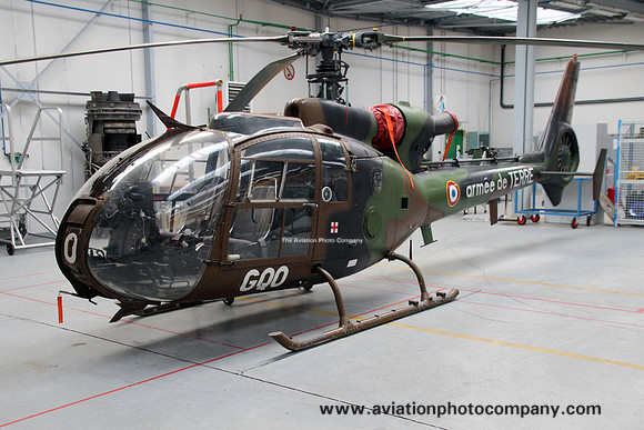 French Army Aerospatiale SA.341F Gazelle 1416/GQO at Rochefort (2016)