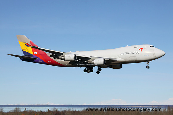 Asiana Cargo Boeing 747-400F HL7616 at Anchorage (2016)