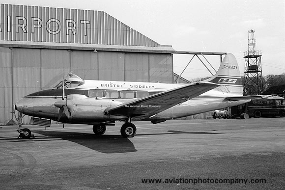 Bristol Siddeley De Havilland Dove G-AMZY at Newcastle Woolsington (1963)