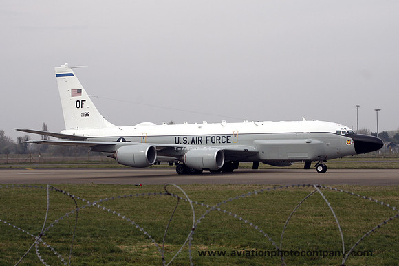 USAF 55 WG Boeing RC-135W 62-4138/OF at RAF Mildenhall (2014)