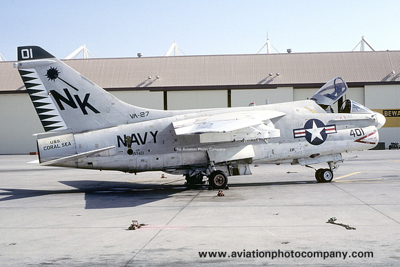 US Navy VA-27 LTV A-7E Corsair 157471/NK-401 (1980)