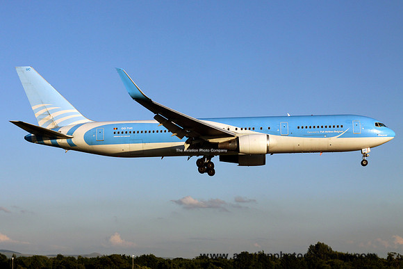 TUI Belgium Boeing 767-300 OO-TUC at Manchester (2013)