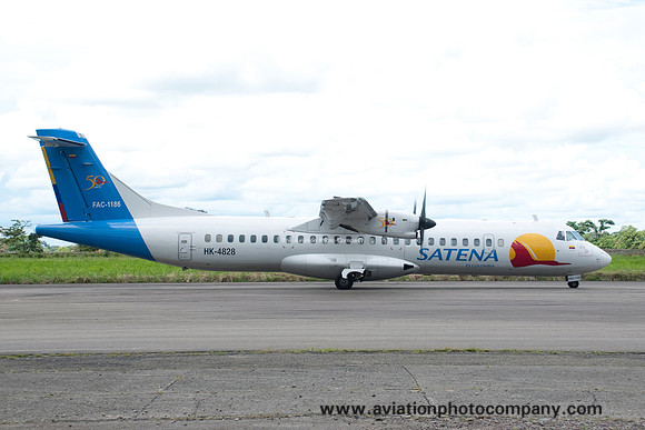 SATENA ATR-72-500 HK-4828/FAC-1186 at Villaviciecio (2013)