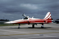 Swiss Air Force Patriuille Suisse Northrop F-5E Tiger J-3081 at RIAT Fairford (2004)
