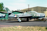 Dutch Air Force 313 Squadron Republic F-84F P-166 (1976)