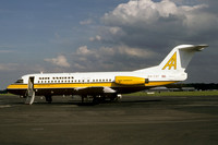 Air Anglia Fokker F-28-4000 Ph-ZBT at Newcastle (1979)