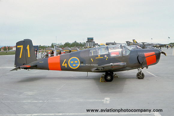 Swedish Air Force F4 SAAB SB.91B Safir 50012/71 (1976)