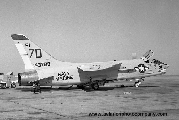 US Navy Dallas Chance F-8A Crusader 143780/7D-51
