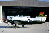 US Army North American T-28B Trojan 137702 at Edwards AFB (1980)